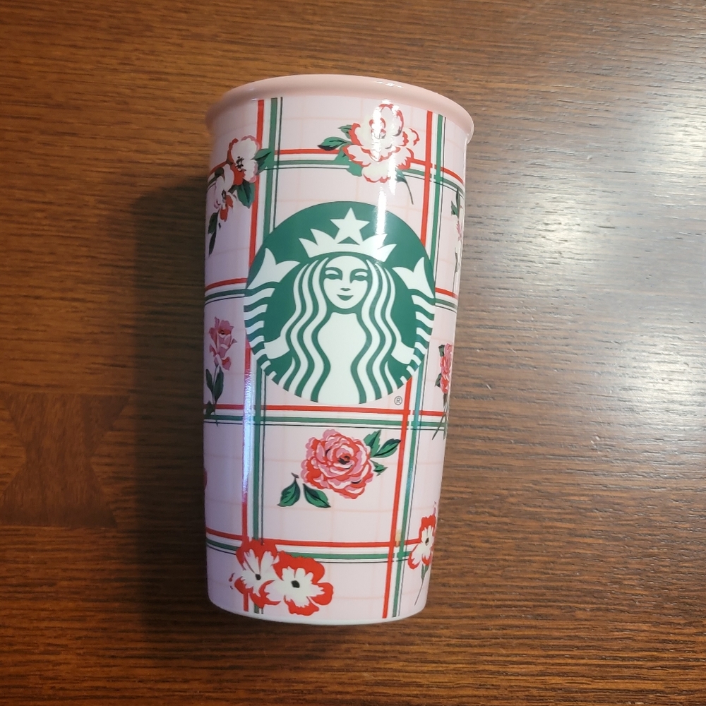 Starbucks + Ban.Do Floral Plaid Cup 2018